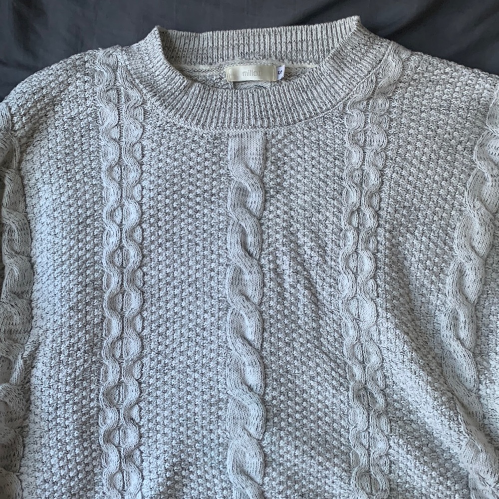 Grey Millau Knit Sweater